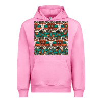 Fuchsia Pink native american aztec seamless pattern 3 Urban Hoodie - BundleAndBundleShop