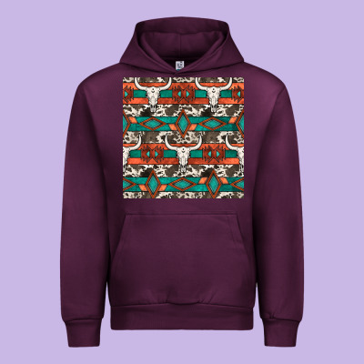 Native American Aztec Seamless Pattern 3 Urban Hoodie Designed By Bundleandbundleshop