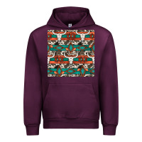 Mauve Wine native american aztec seamless pattern 3 Urban Hoodie - BundleAndBundleShop