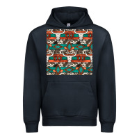 Navy native american aztec seamless pattern 3 Urban Hoodie - BundleAndBundleShop