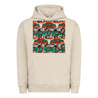 Pigment French Oak native american aztec seamless pattern 3 Urban Hoodie - BundleAndBundleShop