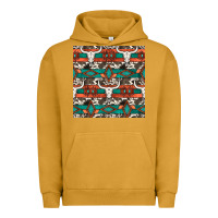 Pigment Peanut Butter native american aztec seamless pattern 3 Urban Hoodie - BundleAndBundleShop