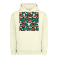 Pigment Pistachio native american aztec seamless pattern 3 Urban Hoodie - BundleAndBundleShop