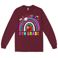 Burgundy 5 th grade Long Sleeve Tee - BundleAndBundleShop