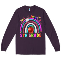 Plum 5 th grade Long Sleeve Tee - BundleAndBundleShop