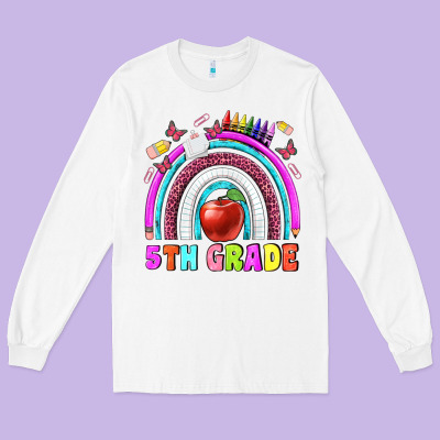 5 Th Grade Long Sleeve Tee Designed By Bundleandbundleshop