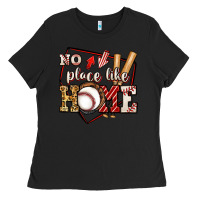 Black no place like home baseball Ladies Tee - Jasminsmagicworld