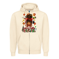 Sandshell santas favorite principal afro messy bun Zipper Hoodie - texasbilliewilder