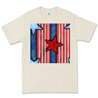 Bone 4th of july stars and stripes seamless pattern Premium Tee - BundleAndBundleShop