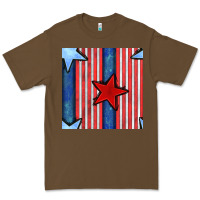 Cacao 4th of july stars and stripes seamless pattern Premium Tee - BundleAndBundleShop