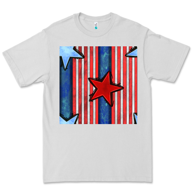 4th Of July Stars And Stripes Seamless Pattern Premium Tee by BundleAndBundleShop | Teevron