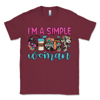 Burgundy i'm a simple woman Classic Tee - JahusDesignShop