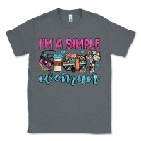 Charcoal Heather i'm a simple woman Classic Tee - JahusDesignShop