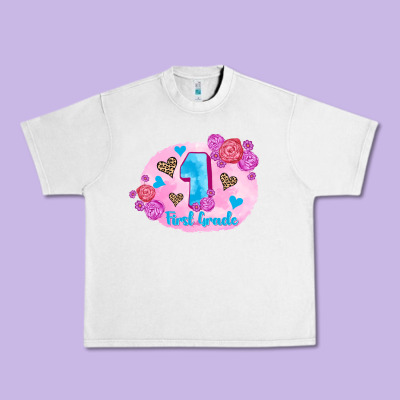 Back To School Flowers First Grade 3200x2400 Urban Heavy Tee Designed By Adodesignshop