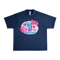 Navy back to school flowers first grade 3200x2400 Urban Heavy Tee - AdoDesignShop