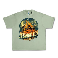 Oil Green camping the best memories Urban Heavy Tee - NancyCooperArtShop
