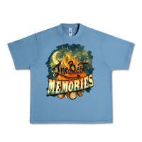 Pebble Blue camping the best memories Urban Heavy Tee - NancyCooperArtShop