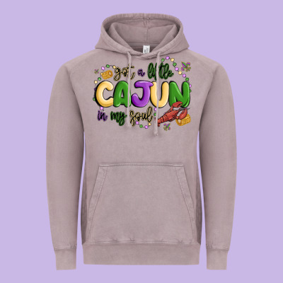 Got A Little Cajun In My Soul Vintage Hoodie Designed By Maliassmallbusiness