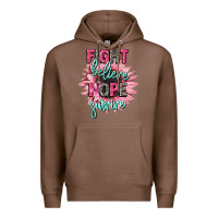 Chestnut fight believe hope survive cancer awareness Premium Hoodie - CowGirlArtShop