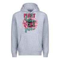 Heather Grey fight believe hope survive cancer awareness Premium Hoodie - CowGirlArtShop