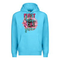 Ocean Blue fight believe hope survive cancer awareness Premium Hoodie - CowGirlArtShop