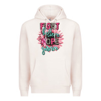 Pale Pink fight believe hope survive cancer awareness Premium Hoodie - CowGirlArtShop