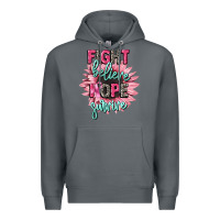 Rock fight believe hope survive cancer awareness Premium Hoodie - CowGirlArtShop