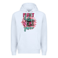White fight believe hope survive cancer awareness Premium Hoodie - CowGirlArtShop