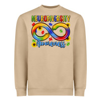 Mushroom neurodiversity awareness Heavyweight Sweatshirt - LillyAllenDesigns