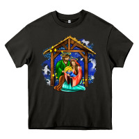 Asphalt jesus and mary with god Heavy Core Tee - AdoDesignShop