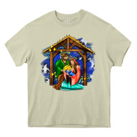 Mossy jesus and mary with god Heavy Core Tee - AdoDesignShop