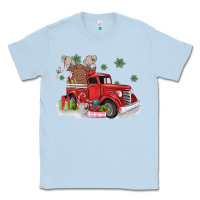 Dusty Blue christmas truck Classic Tee - MaliasSmallBusiness