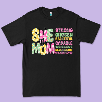 She Is Mom Premium Tee Designed By Jahusdesignshop