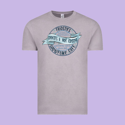 Frostys Snowflake Cafe Vintage Tee Designed By Maliassmallbusiness