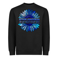 Black autism awareness accept understand love blue Heavyweight Sweatshirt - LillyAllenDesigns