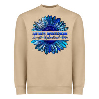 Mushroom autism awareness accept understand love blue Heavyweight Sweatshirt - LillyAllenDesigns