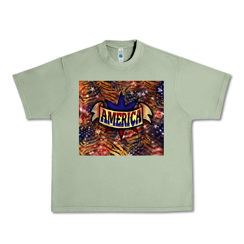 Tiger America Urban Heavy Tee by NancyCooperArtShop | Teevron