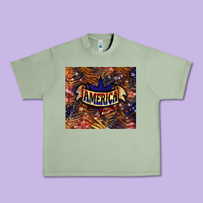 Tiger America Urban Heavy Tee Designed By Nancycooperartshop