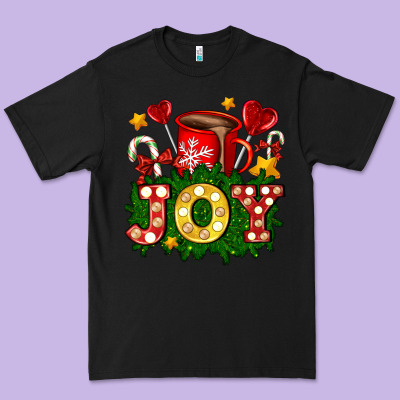 Christmas Joy Coffee And Candies Premium Tee Designed By Adodesignshop
