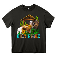 Asphalt holy nıght cows and sunflowers Heavy Core Tee - AdoDesignShop