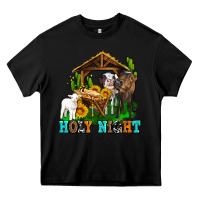 Black holy nıght cows and sunflowers Heavy Core Tee - AdoDesignShop