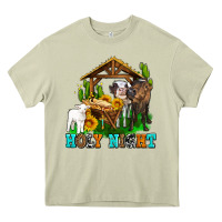Mossy holy nıght cows and sunflowers Heavy Core Tee - AdoDesignShop