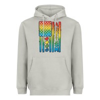 Autism American Flag Heavyweight Hoodie | Teevron