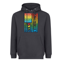 Smoke Autism American Flag Heavyweight Hoodie - CowGirlArtShop