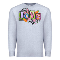 Heather Grey Easter love Happy Easter Day Premium Sweatshirt - CowGirlArtShop