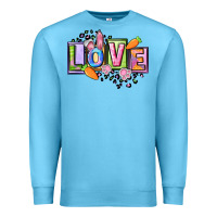 Ocean Blue Easter love Happy Easter Day Premium Sweatshirt - CowGirlArtShop