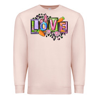 Pale Pink Easter love Happy Easter Day Premium Sweatshirt - CowGirlArtShop