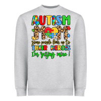 Heather Grey autism mom some people look up to their heroes Heavyweight Sweatshirt - LillyAllenDesigns