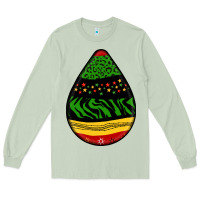 Matcha teardrop african pattern Long Sleeve Tee - BundleAndBundleShop