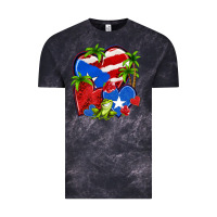 Puerto Rico Hearts Vintage Tee | Teevron